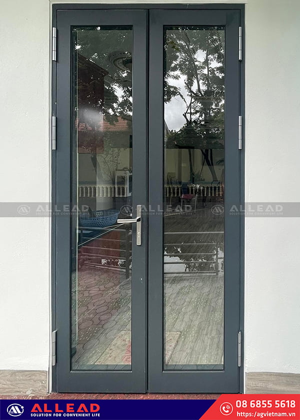  mẫu cửa nhôm màu xám ghi đẹp ag việt nam