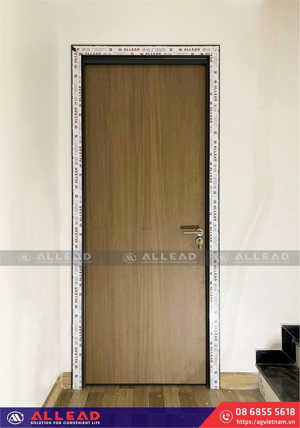 mẫu cửa nhôm màu gỗ đẹp