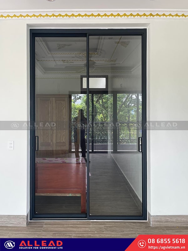  mẫu cửa nhôm màu xám ghi đẹp nhất hiện nay