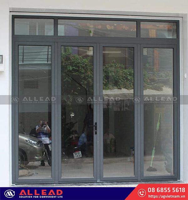 mẫu cửa nhôm xingfa 4 cánh đẹp nhất của allead