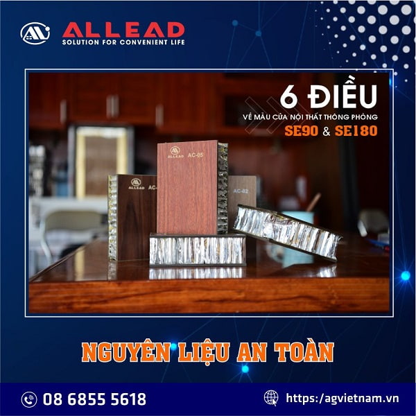 nguyên liệu sản xuất cửa nhôm se rất an toàn