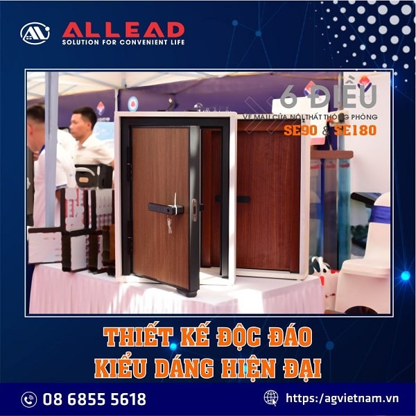 cửa nhôm se thiết kế độc đáo, ấn tượng