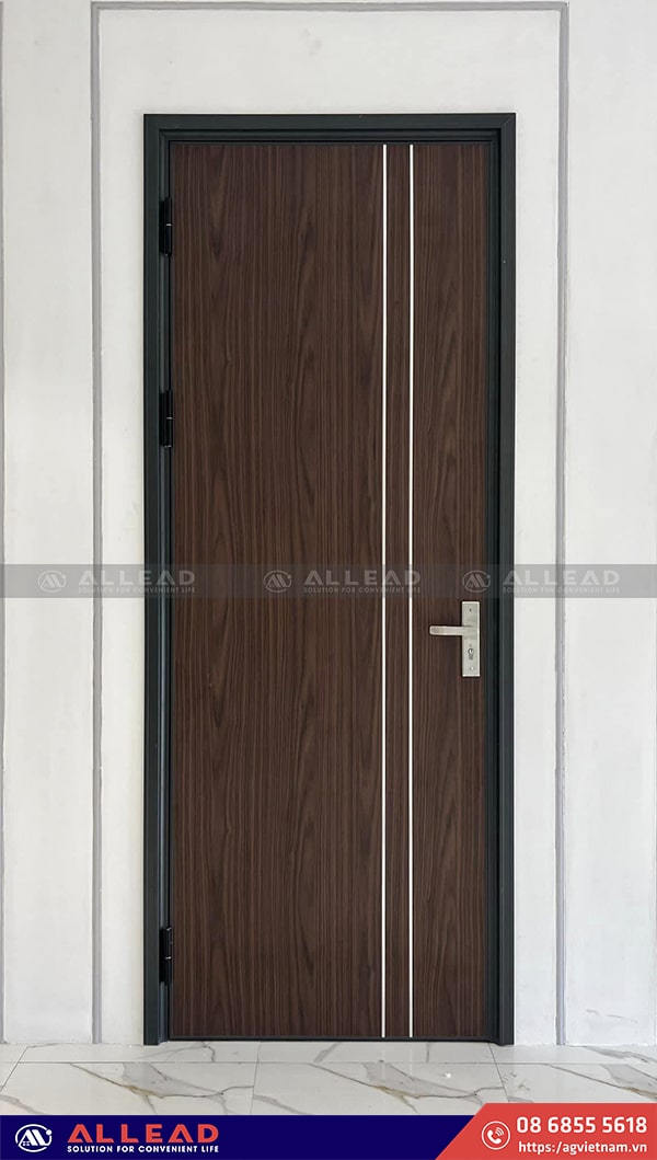 mẫu cửa nhôm màu vân gỗ của AG việt nam