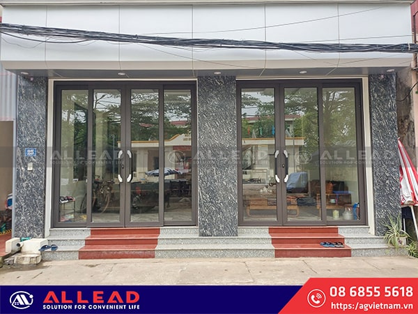  mẫu cửa nhôm màu cafe đẹp của ag việt nam