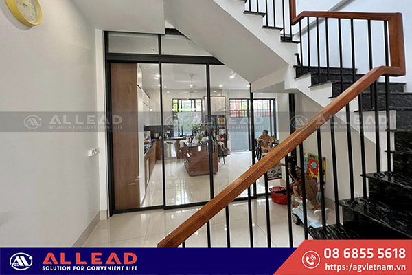 mâu cửa trượt nhôm kính 4 cánh đẹp nhất