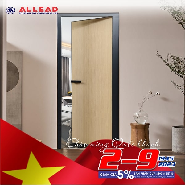 Allead giảm giá cửa nhôm kính SE90 &SE180