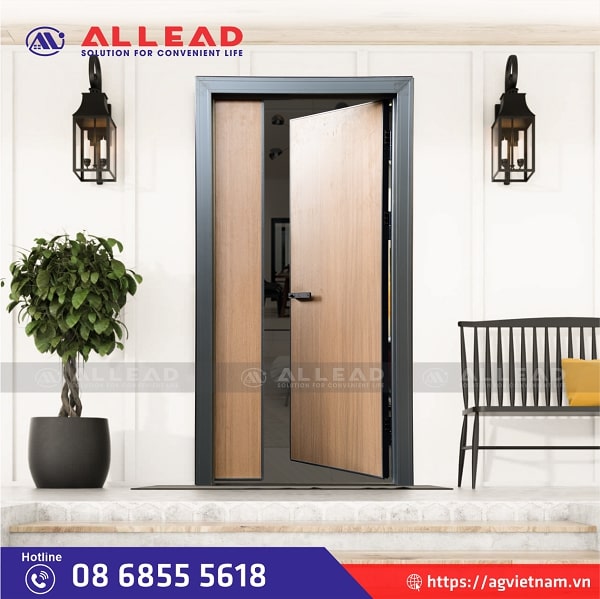 cửa phòng ngủ nhôm giả gỗ cao cấp, chất lượng
