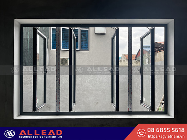 mẫu cửa nhôm 4 cánh đẹp nhất của allead