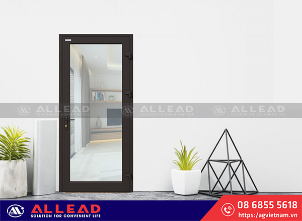 cửa phòng ngủ nhôm xingfa của allead sản xuất
