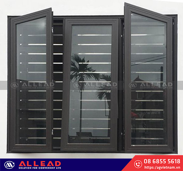 cửa sổ nhôm kính xingfa phòng ngủ đẹp