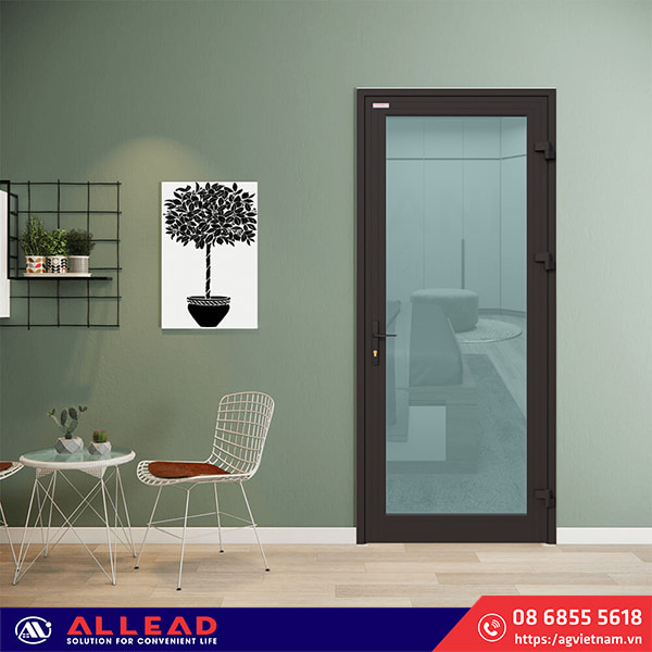cửa phòng ngủ nhôm xingfa đẹp của allead