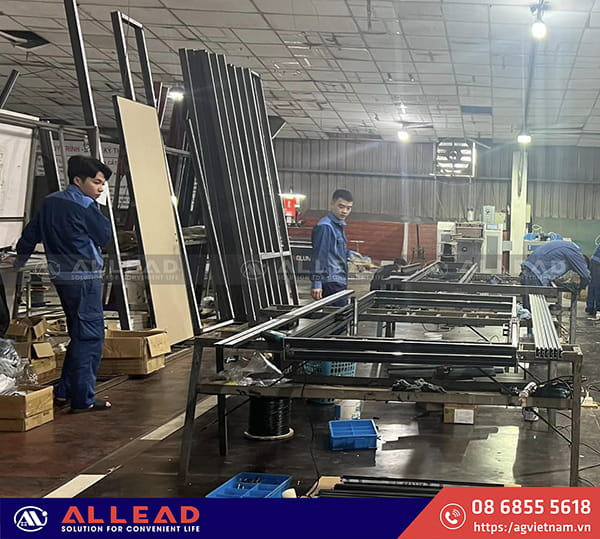 QUY TRÌNH SẢN XUẤT CỬA NHÔM SE CỦA ALLEAD