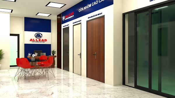 showroom cửa nhôm kính allead