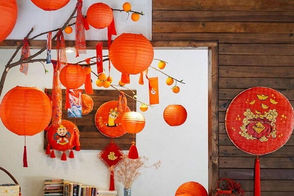  cách trang trí cửa lớp mầm non ngày Tết