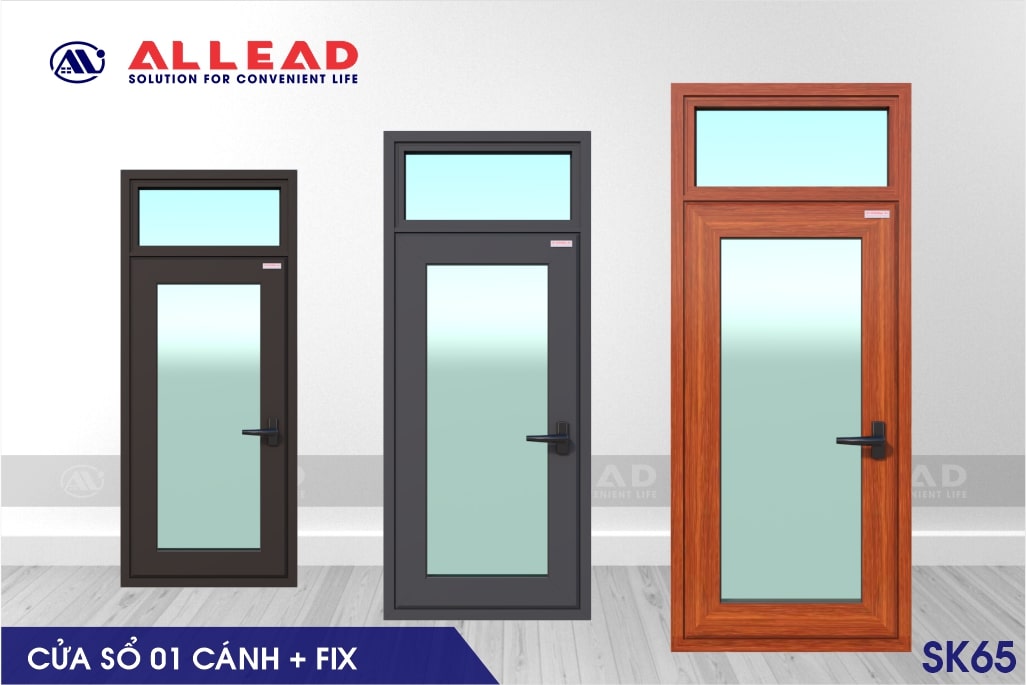 cửa sổ 1 cánh ô fix hệ sk65
