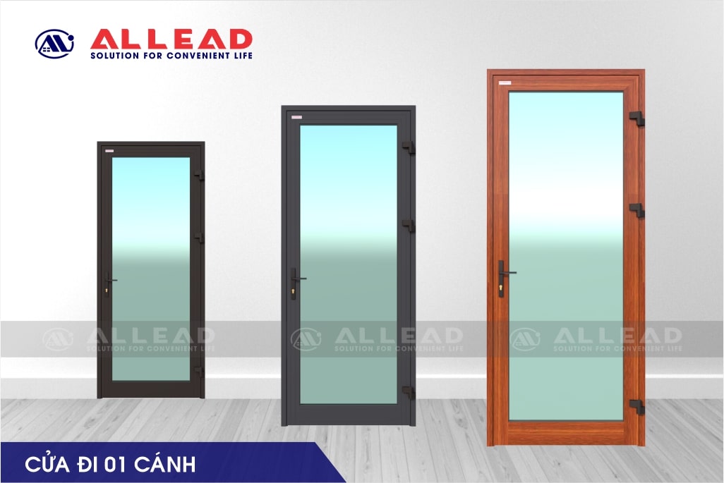 mẫu cửa nhôm xingfa 1 cánh đẹp nhất