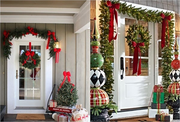 10 Cách Trang Trí Noel Cửa Ra Vào Cực Ấn Tượng