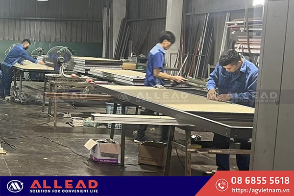 QUY TRÌNH SẢN XUẤT CỬA NHÔM SE CỦA ALLEAD