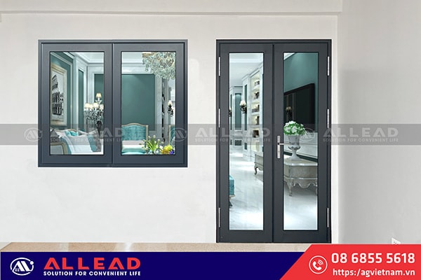 99+ Mẫu Cửa Nhôm 2 Cánh Chia Ô Đẹp Giá Tốt Nhất
