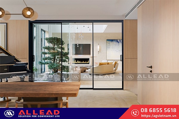 99+ Mẫu Cửa Lùa 3 Cánh 2 Ray Nhôm Kính Được Ưa Chuộng Nhất