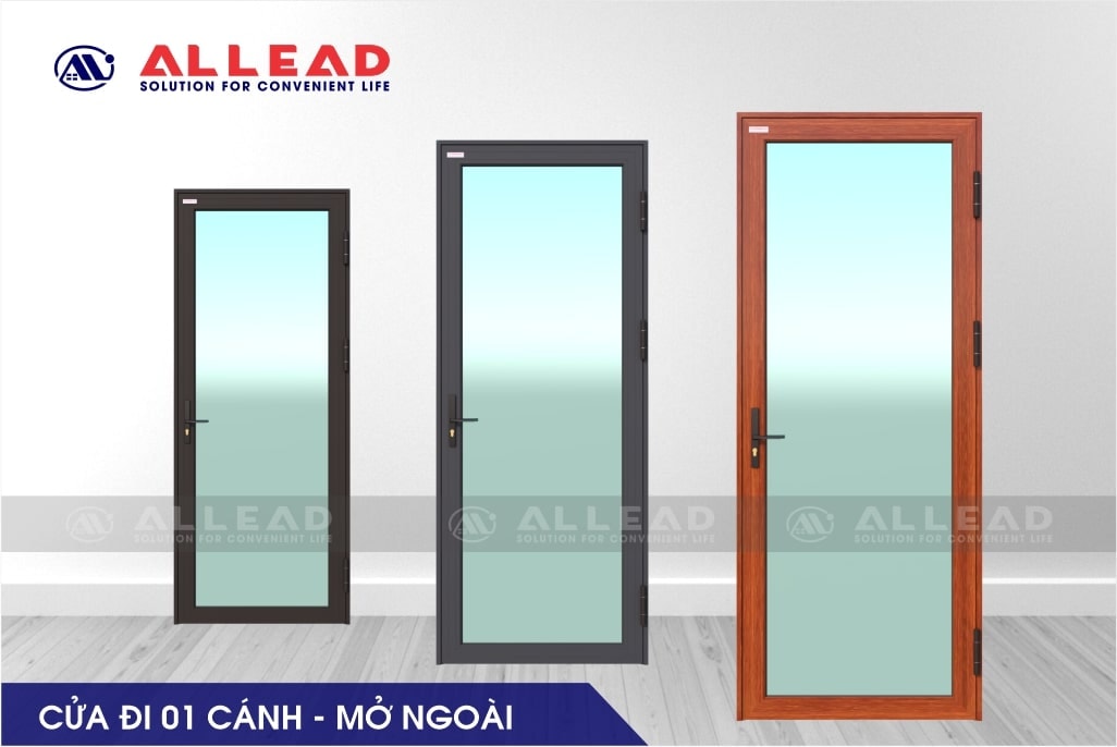 Cửa đi 1 cánh mở ngoài hệ AG45