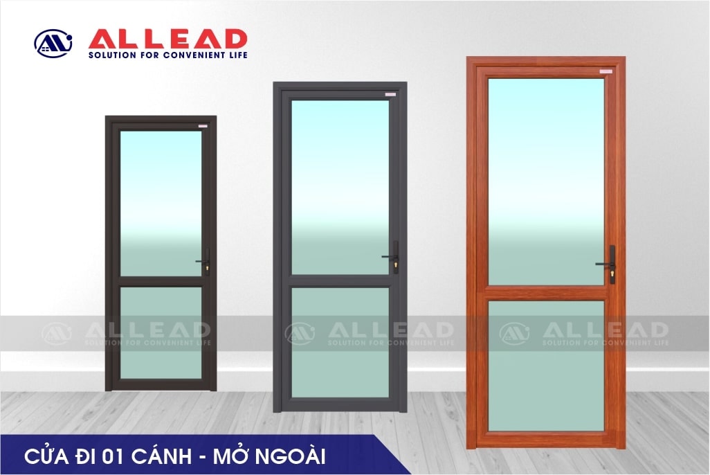 Cửa đi 1 cánh mở ngoài hệ AG55