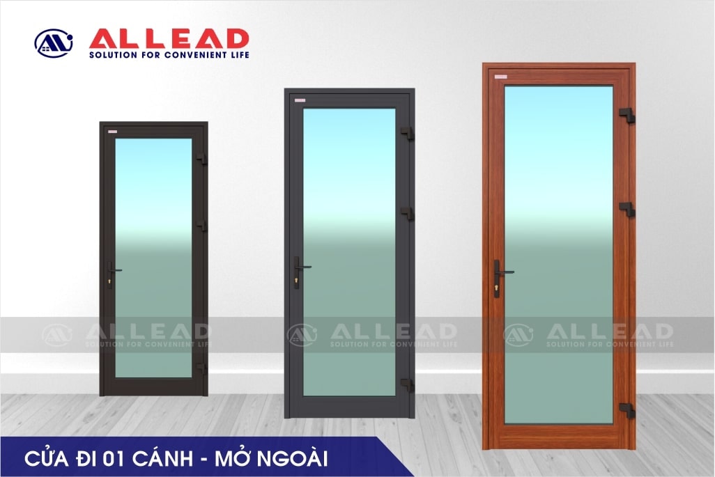 Cửa đi 1 cánh mở ngoài hệ ZK55