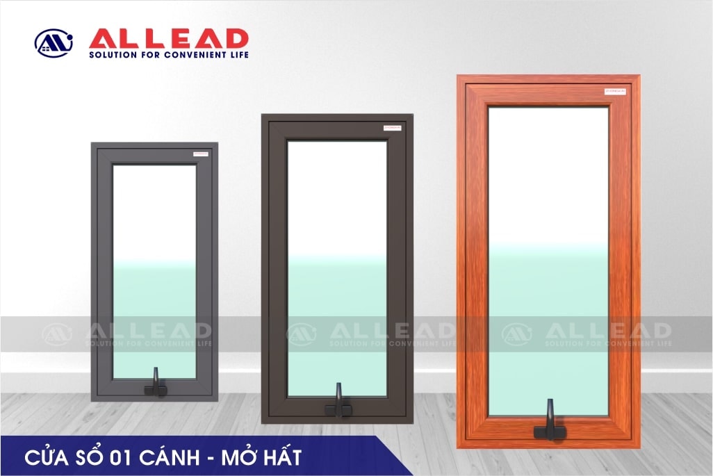 Cửa sổ 1 cánh mở hất hệ BO55
