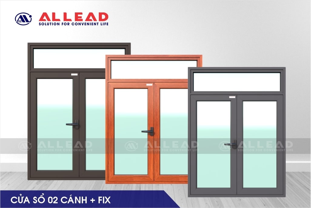 Cửa sổ 2 cánh ô FIX hệ BO55